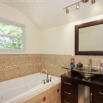 Modern Bathroom with New Window - Renewal by Andersen Long Island, NY