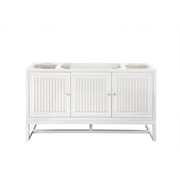Athens 60" Single Vanity Cabinet , Glossy White
