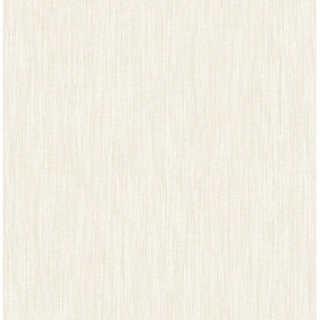 Chiniile Off-White Linen Texture Wallpaper Bolt