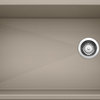Blanco 441764 18.5"x33.5" Granite Single Undermount Kitchen Sink, Truffle