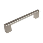6-1/4" Center Stainless Steel/Zinc Cabinet Round Cross Bar Pull