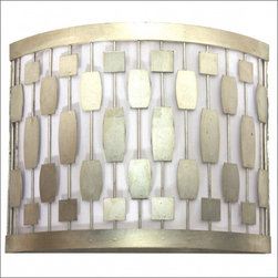 Worlds Away Lewis Silver Leaf Wall Sconce - Wall Sconces