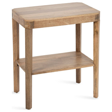 Talcott Wood Side Table, Natural 22x14x26