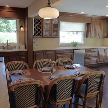 Spacious kitchen with room to entertain.