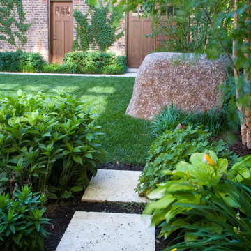 Limestone Stepper Walkway