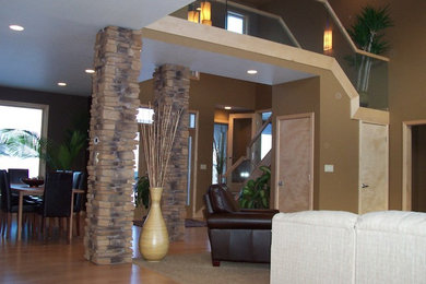 Example of a trendy family room design in Other