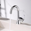 Luxier BSH11-S Single-Handle Bathroom Faucet with Drain, Chrome