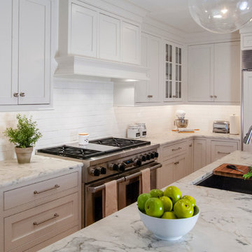 Merion Station, PA - Transitional White Kitchen