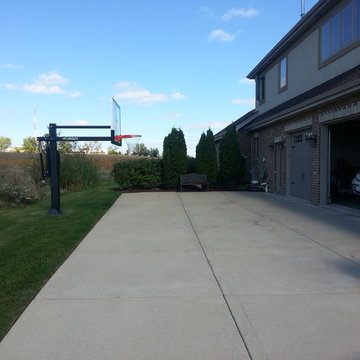 Anthony P's Pro Dunk Silver Basketball System on a 60x30 in Wilmington, NC