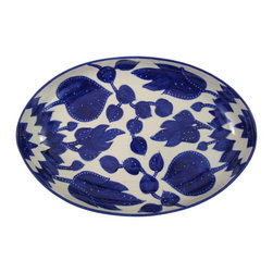 Le Souk Ceramique - Stoneware Poultry Platter, Jinane Design - Serving Dishes And Platters