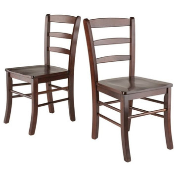 Ergode Benjamin Ladder-back Chairs, 2-Pc Set, Walnut