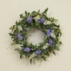 24-Inch Diameter Hyacinth and Lavender Twig Wreath
