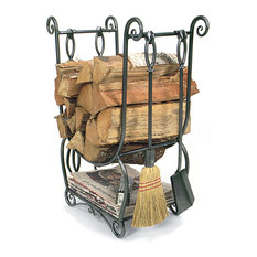 50 Most Por Wrought Iron Firewood Racks For 2018 Houzz Achla Designs Country Wood Holder With Tools 4 Piece Set Firewood Racks