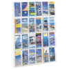 Safco Reveal 24 Pamphlet Display in Clear Plastic