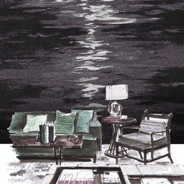 Moonlight Glow Grayscale | Glass Mosaic | PIXL Mist Collection