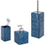 Cordoba 3-Piece Bathroom Accessories Set, Blue