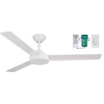 Minka Aire - Minka Aire Roto 52" Ceiling Fan with Wall & Remote Control Bundle - Flat White - This Ceiling Fan with Wall and Remote Control Bundle from Minka Aire has a finish of Flat White and fits in well with any Contemporary style decor.