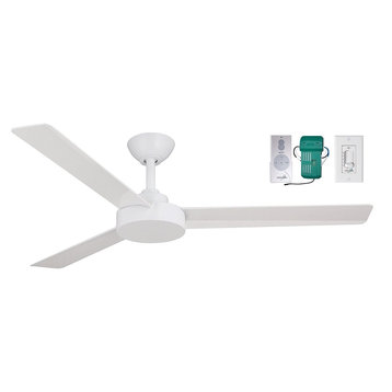 Minka Aire Roto 52" Ceiling Fan with Wall & Remote Control Bundle - Flat White
