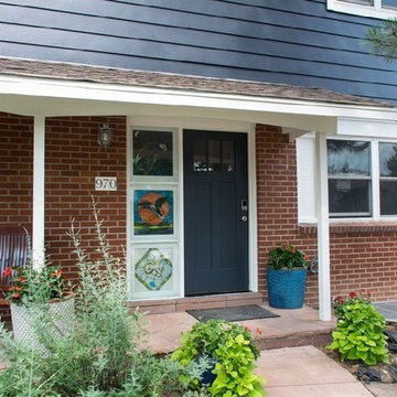 Modern and Crisp Exterior for Brick Home