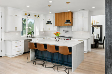 Inspiration for a transitional kitchen remodel in Orange County