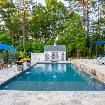 Pembroke 20'x44' PermaCrete Vinyl Liner In Ground Swimming Pool