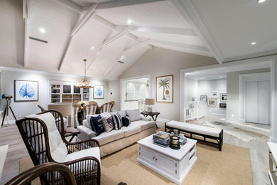 Inspiration for a tropical home design remodel in Other