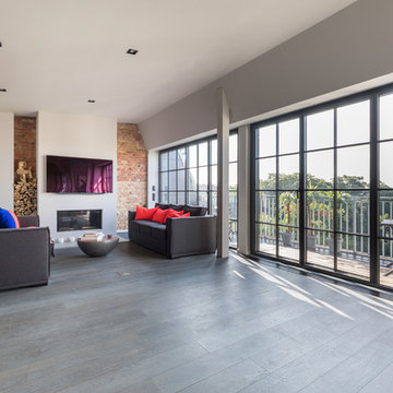 Wohnbereich mit Eichenparkett