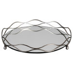 Uttermost - Uttermost Rachele Mirrored Tray, Silver - Serve up some chic style in your design with the Rachele Mirrored Tray. Decorative and functional, this piece is perfect for organizing that growing perfume collection or displaying an assortment of accessories on your coffee or dining table.