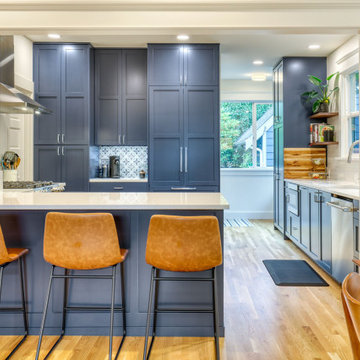 Navy Blue Kitchen in Phinney Ridge