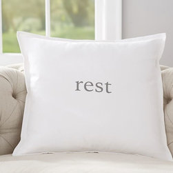 REST SENTIMENT PRINT PILLOW COVER - Products
