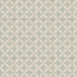 Mint Green Citrus Cement Tile - Wall And Floor Tile