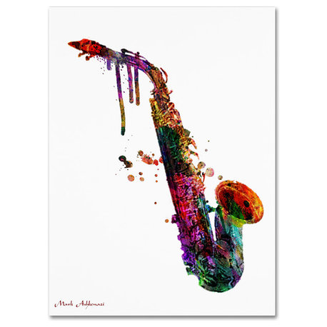 'Saxophone II' Canvas Art by Mark Ashkenazi