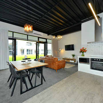 Concrete look tiles