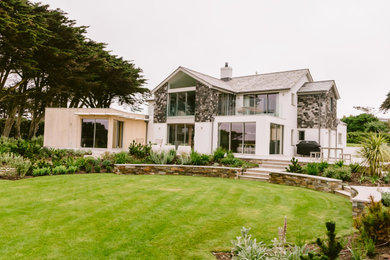 Photo of a coastal house exterior in Cornwall.