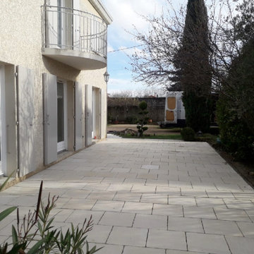 Terrasse en dalles