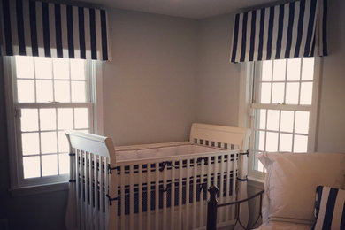 Inspiration for a modern nursery remodel in Boston