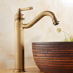 Classic Antique Bronze Finish Bathroom Sink Faucet T0404H - Bathroom Sink Faucets