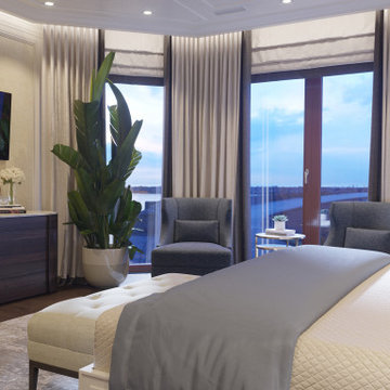 Traditional style Bedroom Suite in a Private Residence