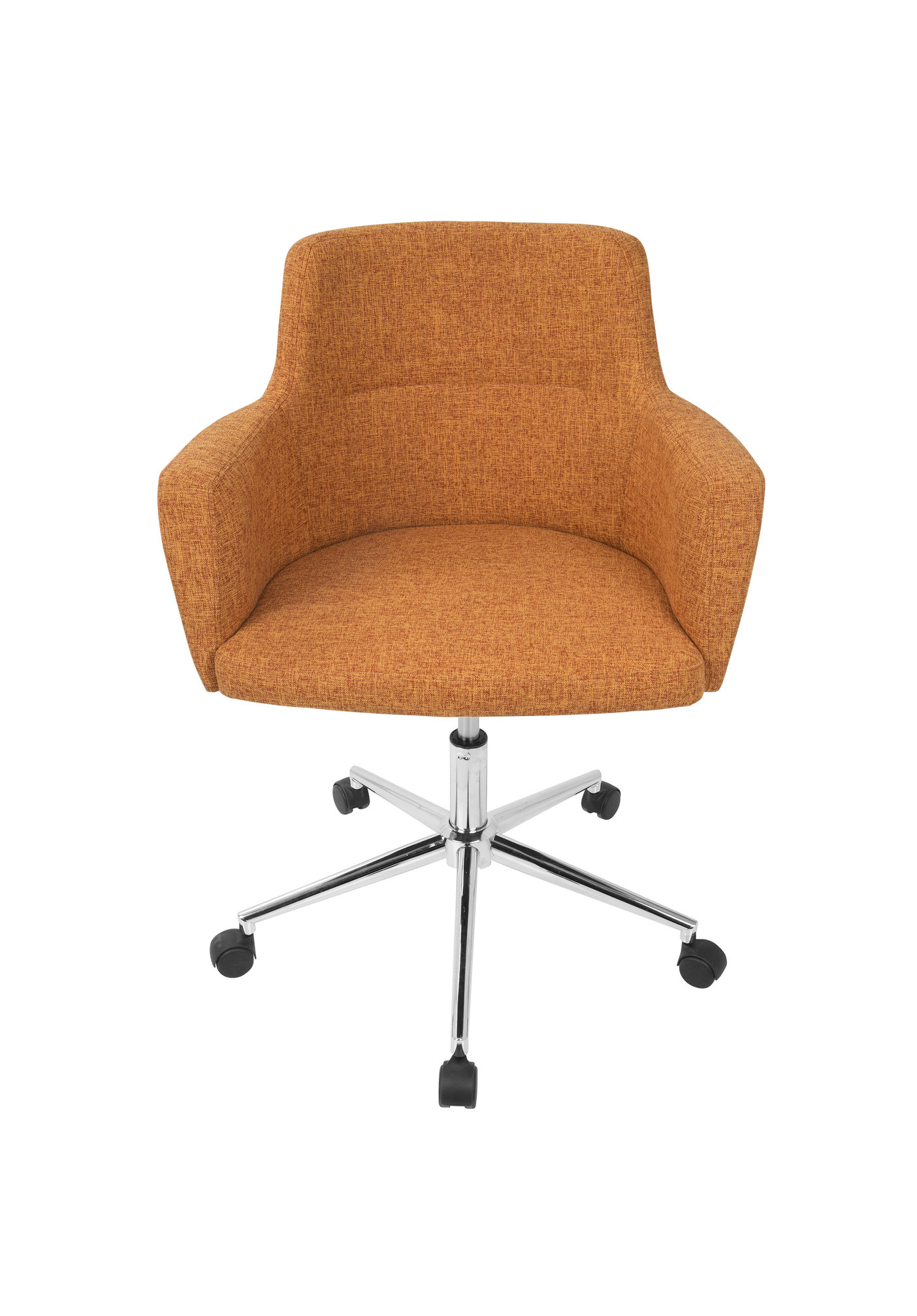 LumiSource Andrew Adjustable Office Chair, Citrus Green, Orange