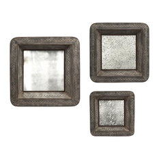 3 Piece Mirror Set Mirrors Houzz Imax Worldwide Home Jezant Mirror Tray Wall Decor 3 Piece Set