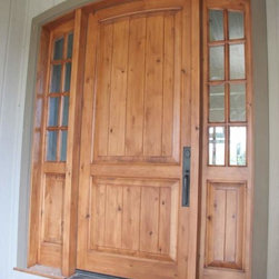 Knotty alder entry - Front Doors