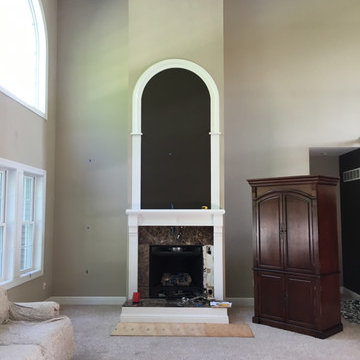 Before: gas burning Fireplace