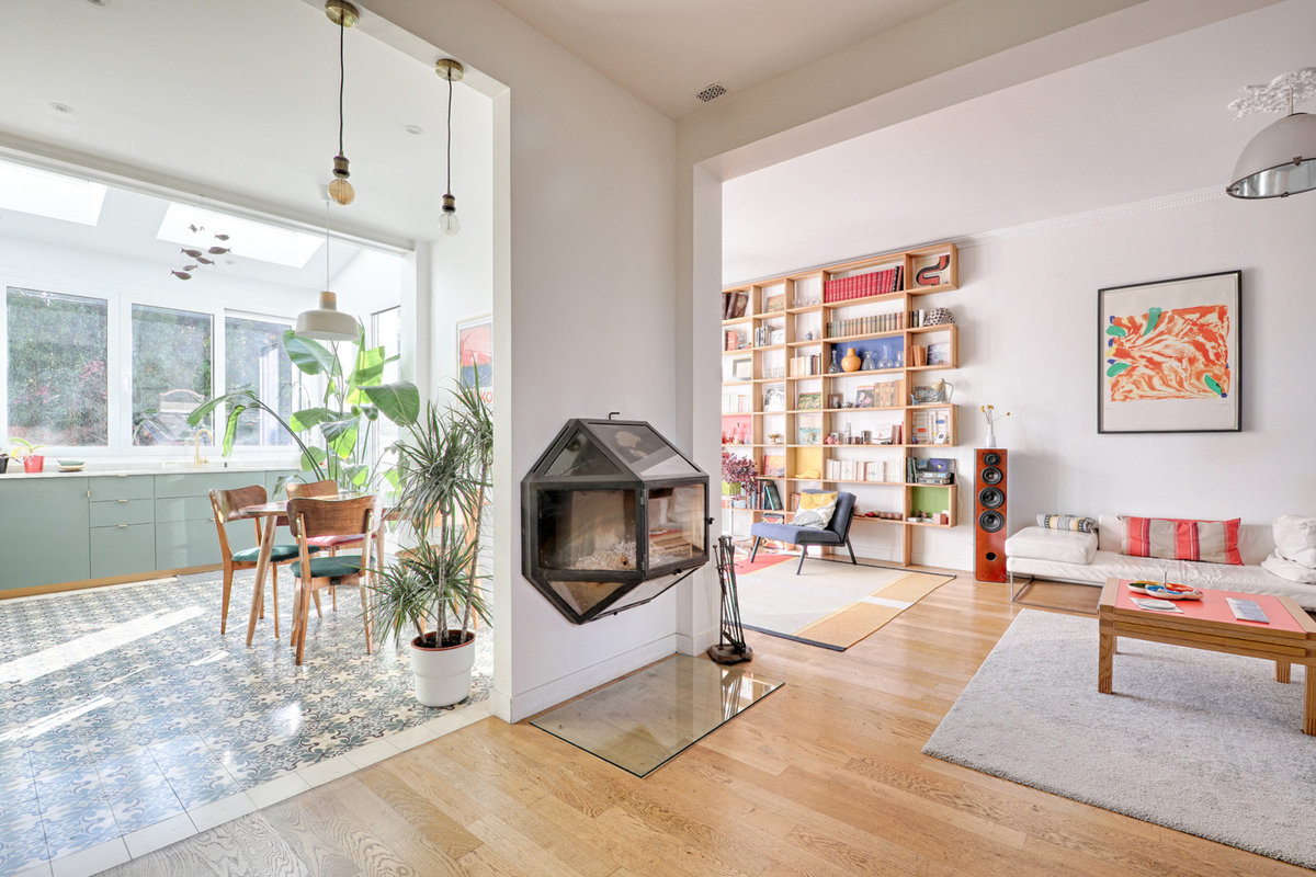 Surélévation et extension d'une maison meulière à Saint Maur