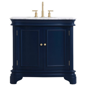 Elegant Decor Kameron Bathroom Vanity Blue