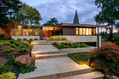 Inspiration for a large contemporary home design remodel in Seattle
