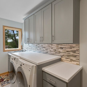 Excess Master Bedroom Space Converted to a Convenient Laundry Room