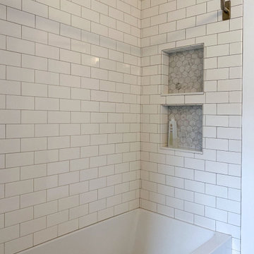 Gray and White Bathroom Remodel in Melrose