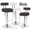 Set of 2 Modern Home Blok Contemporary Adjustable Height Bar/Counter Stool - Ch