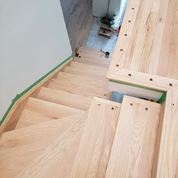 Staircase Refinishing + Hardwood Floor Refinishing (Shore St, Bolton)