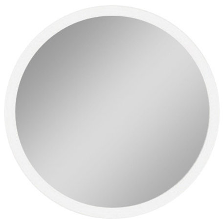 IB MIRROR Dimmable Backlit Bathroom Mirror Round 24"x24", 6000 K